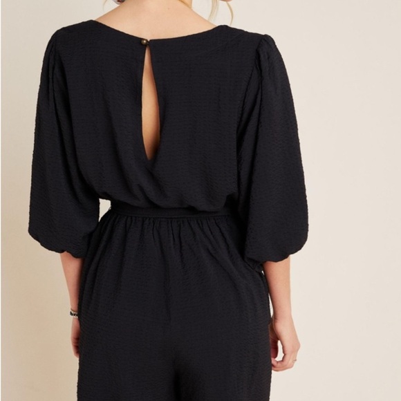 Anthropologie Francesca Ballooned Sleeve Romper - Picture 4 of 9
